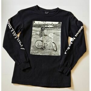 Gnarhunters Long Sleeve Graphic Tee Black BMX Photo Streetwear Size S